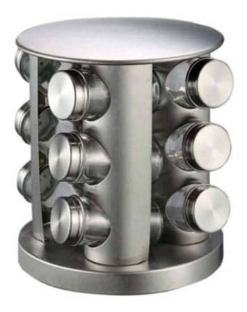 Stainless Steel Stylish Spice Rack - 12 Piece_0